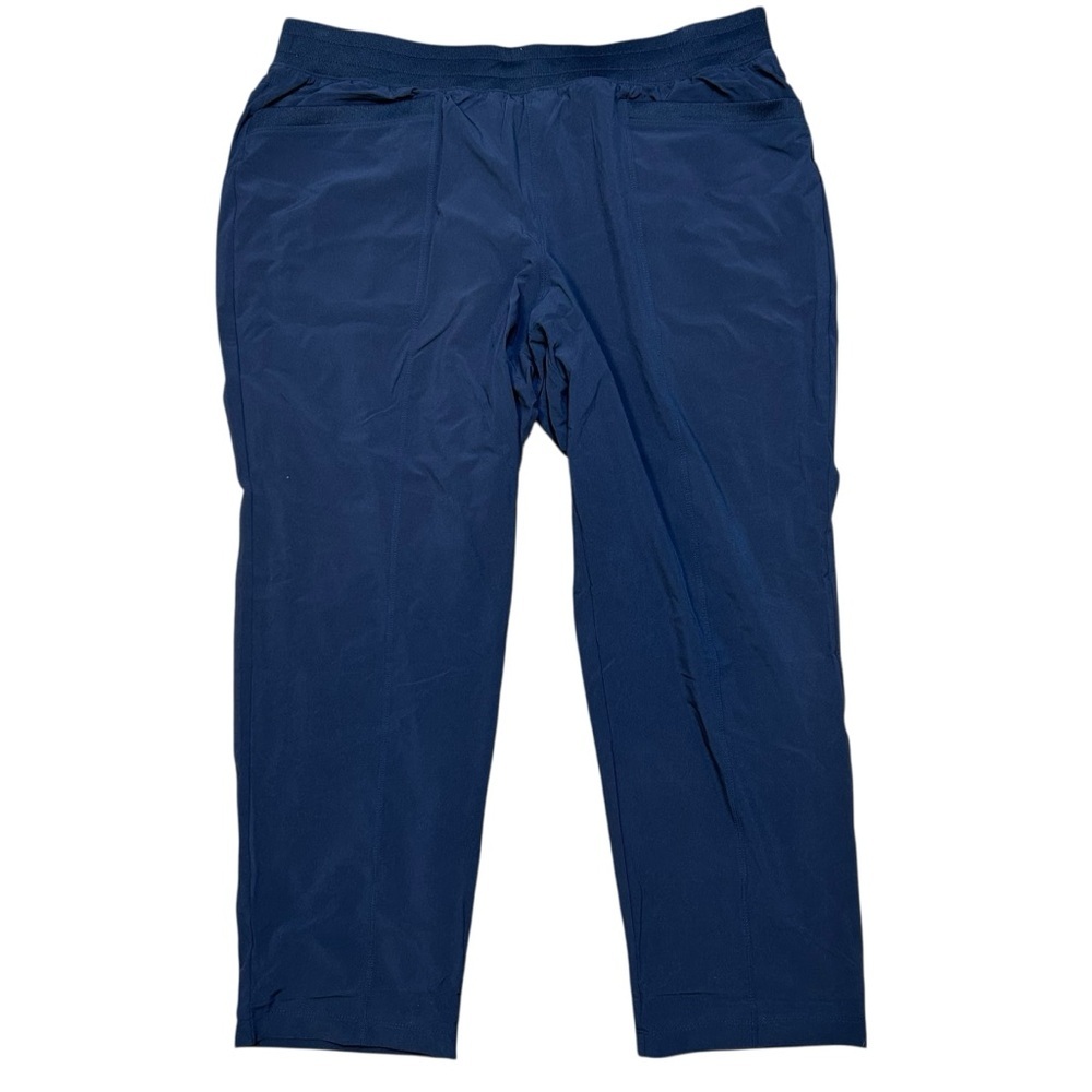 NWT Talbots blue jersey lined pull on athletic pants size 2XP elastic waist